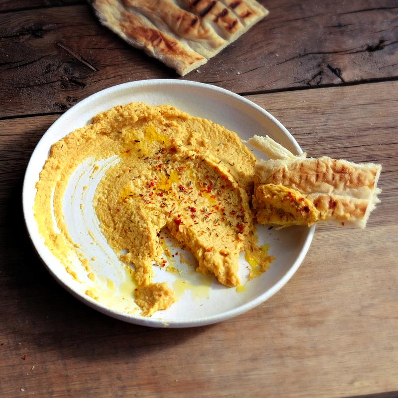 Roast root hummus